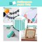 hitsuki Adhesive Poster Sticky Tack Putty Multipurpose Mounting Putty Tacky Putty, Sticky Putty Poster Ticky Tack Wall Putty for Hanging Things Pictures Reusable Removable,192 Pcs,Light Blue+White